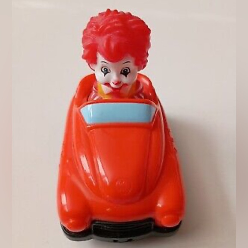 Vintage Ronald McDonald in red car 2011